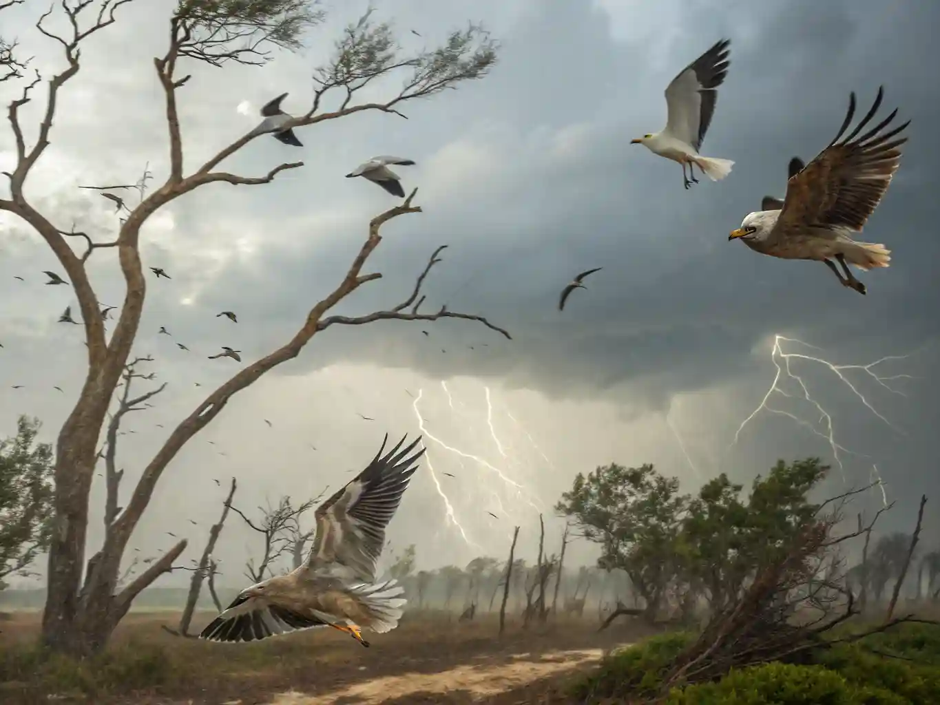 Birds and extreme weather during migration